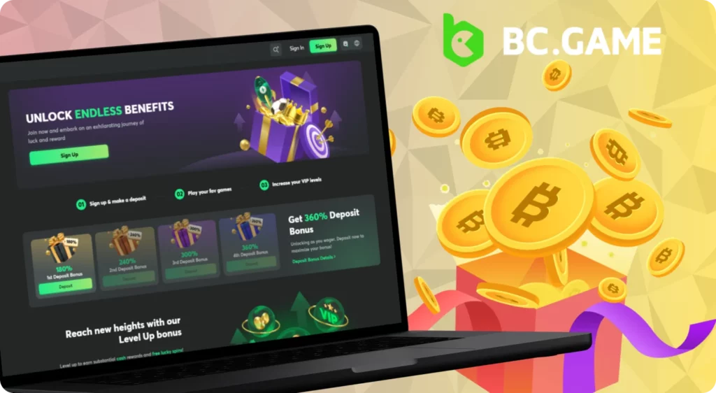 BC Game bonuses and promotions available